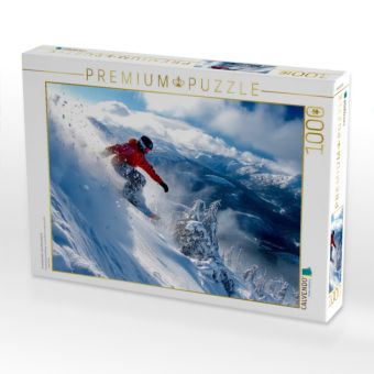 Produktbild: CALVENDO Puzzle Snowboarden, atemberaubend | 1000 Teile Lege-Gr&ouml;&szlig;e 64x48cm Foto-Puzzle f&uuml;r gl&uuml;ckliche Stunden