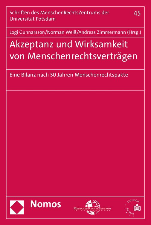 Produktbild: Akzeptanz und Wirksamkeit von Menschenrechtsvertr&auml;gen