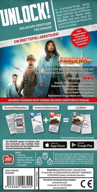 Produktbild: Unlock! Game Adventures: Pandemic