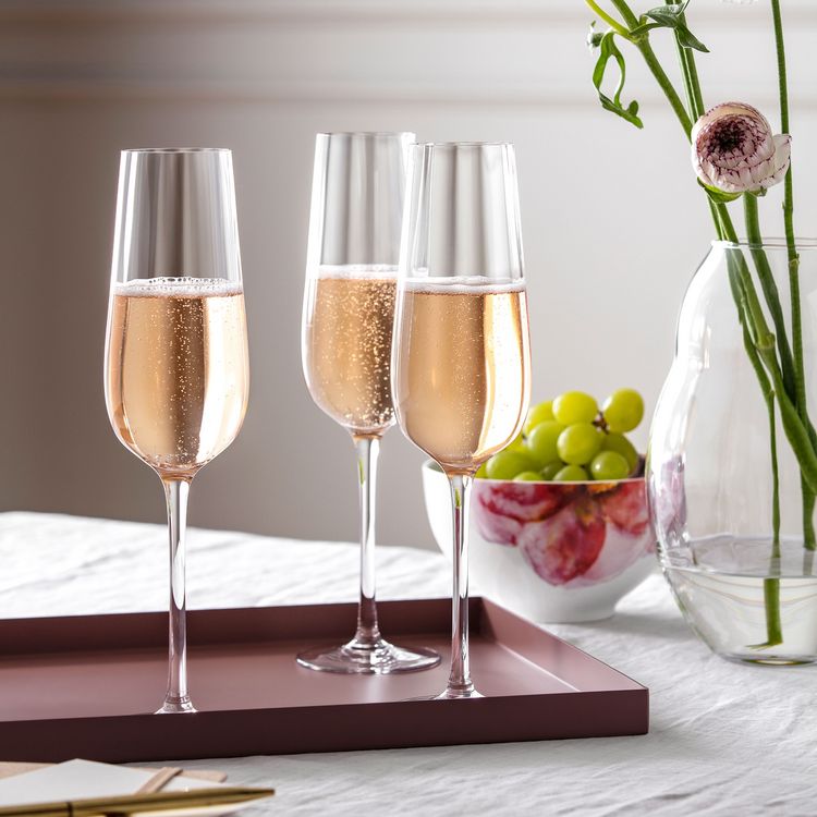 Produktbild: Villeroy & Boch Rose Garden Sekt-/Champagnerglas, 4 St&uuml;ck