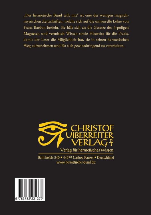 Produktbild: Der hermetische Bund teilt mit