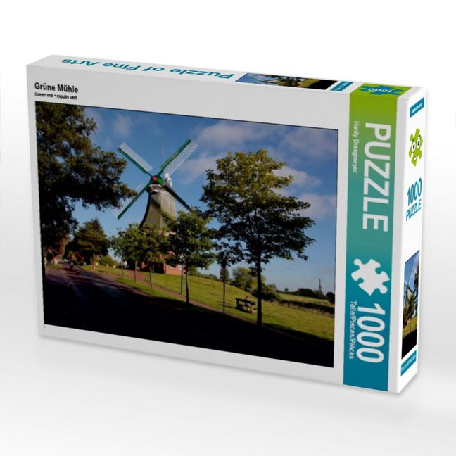 Produktbild: CALVENDO Puzzle Gr&uuml;ne M&uuml;hle | 1000 Teile Lege-Gr&ouml;&szlig;e 64x48cm Foto-Puzzle f&uuml;r gl&uuml;ckliche Stunden