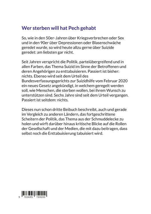 Produktbild: Beibuch III: Suizidhilfe in Deutschland