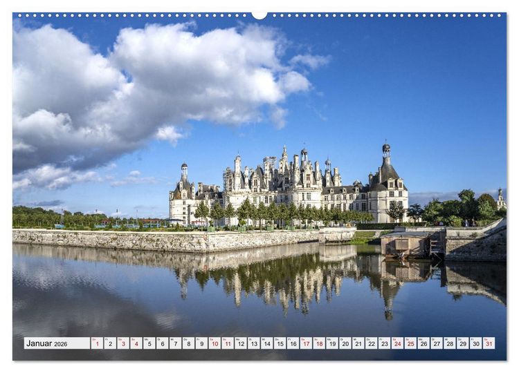 Produktbild: Die Schl&ouml;sser im Tal der Loire (hochwertiger Premium Wandkalender 2026 DIN A2 quer), Kunstdruck in Hochglanz