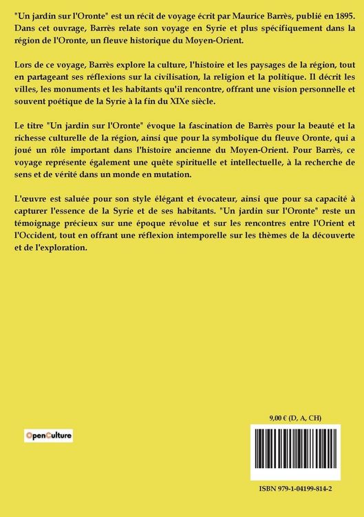 Produktbild: Un jardin sur l'Oronte