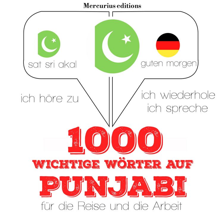 Produktbild: 1000 wichtige W&ouml;rter auf Punjabi f&uuml;r die Reise und die Arbeit