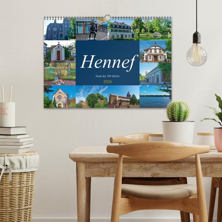 Produktbild: Hennef - Stadt der 100 D&ouml;rfer (Wandkalender 2026 DIN A3 quer), CALVENDO Monatskalender