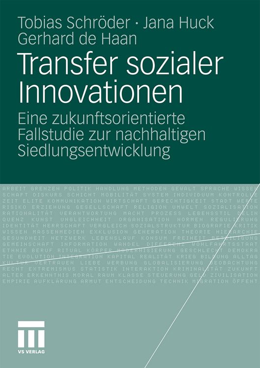Produktbild: Transfer sozialer Innovationen