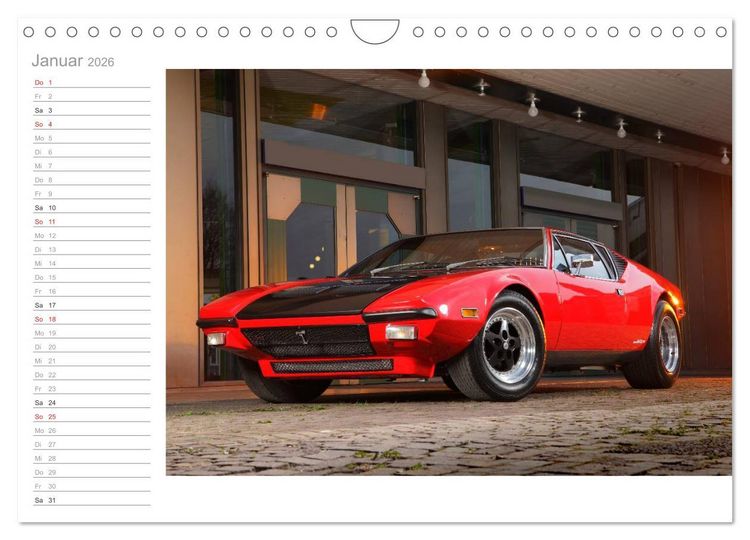 Produktbild: De Tomaso Pantera (Wandkalender 2026 DIN A4 quer), CALVENDO Monatskalender