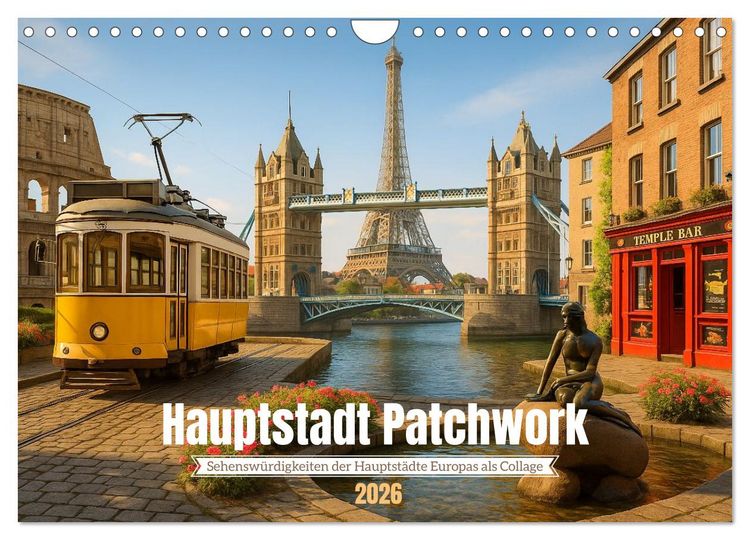 Produktbild: Hauptstadt Patchwork (Wandkalender 2026 DIN A4 quer), CALVENDO Monatskalender