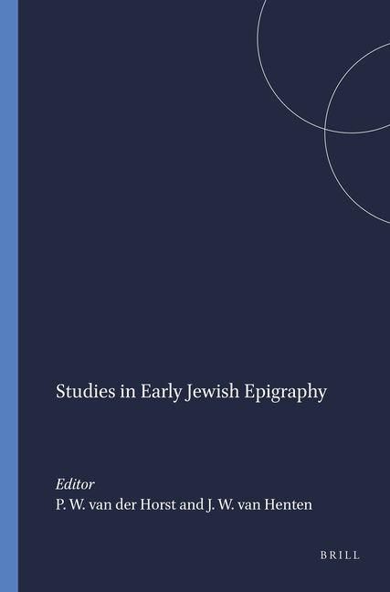 Produktbild: Studies in Early Jewish Epigraphy