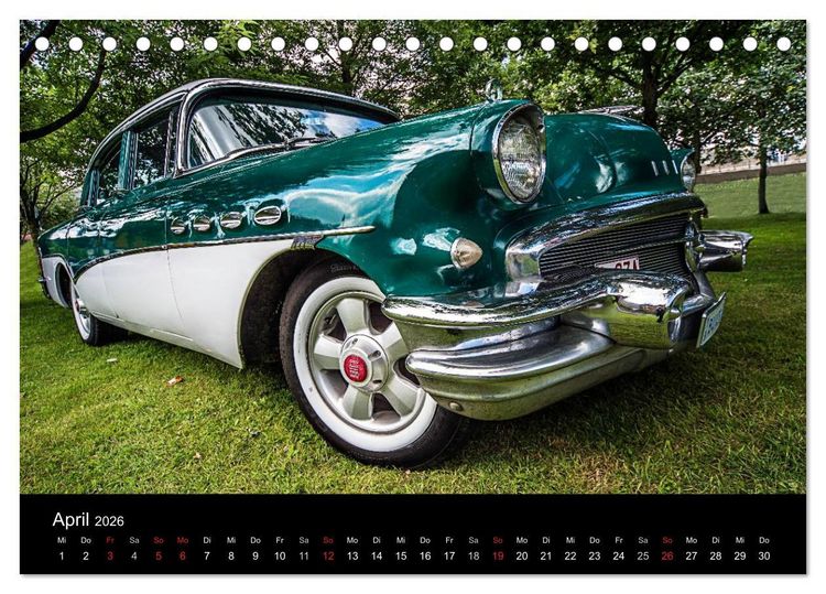 Produktbild: Faszination Oldtimer und Autolegenden (Tischkalender 2026 DIN A5 quer), CALVENDO Monatskalender