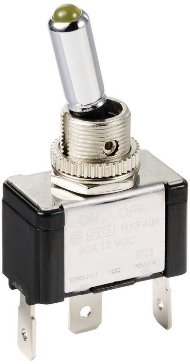 Produktbild: TRU COMPONENTS TC-11193836 Kippschalter 12 V/DC 20A 1 x Aus/Ein rastend 1St.