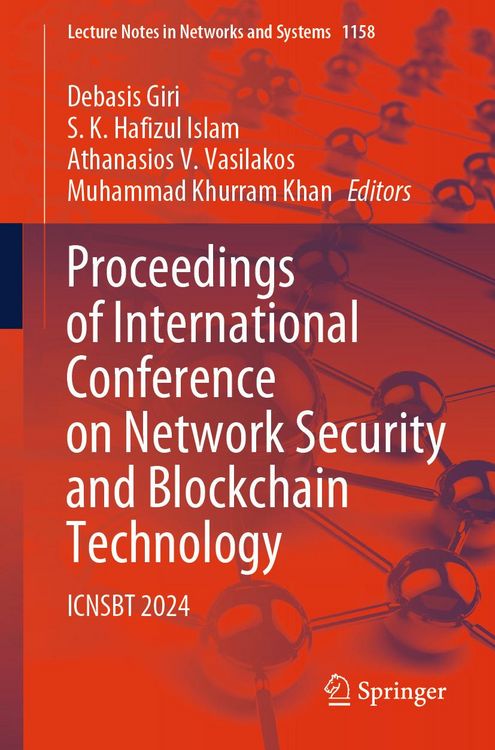 Produktbild: Proceedings of International Conference on Network Security and Blockchain Technology