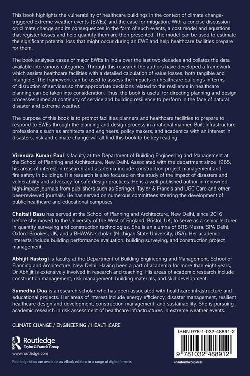 Produktbild: Healthcare Infrastructure, Resilience and Climate Change