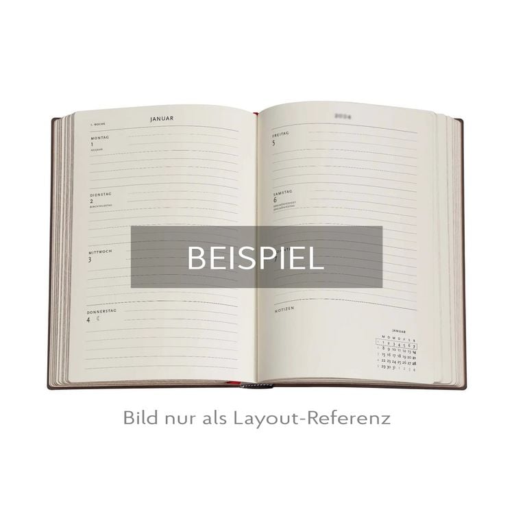Produktbild: 12-Monatskalender Flexi 2025 Granada-T&uuml;rkis, Mini, Horizontal