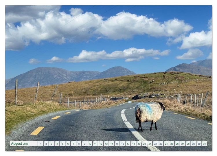 Produktbild: Irland - Unterwegs auf dem Wild Altantic Way (Tischkalender 2026 DIN A5 quer), CALVENDO Monatskalender
