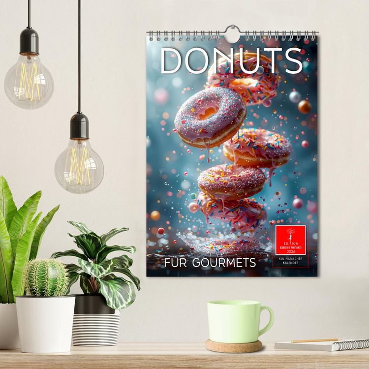 Produktbild: Donuts f&uuml;r Gourmets (Wandkalender 2026 DIN A4 hoch), CALVENDO Monatskalender