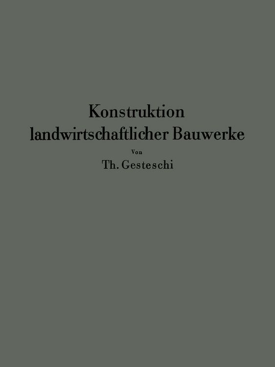 Produktbild: Konstruktion landwirtschaftlicher Bauwerke