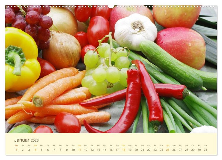 Produktbild: Leckereien aus der K&uuml;che CH - Version (hochwertiger Premium Wandkalender 2026 DIN A2 quer), Kunstdruck in Hochglanz