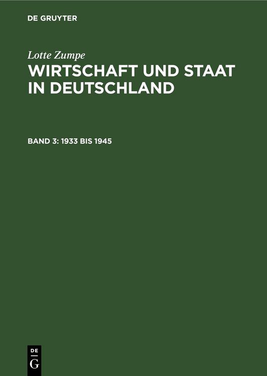 Produktbild: 1933 bis 1945