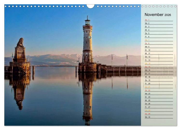 Produktbild: Leuchtt&uuml;rme - maritime Wegweiser in Deutschland (Wandkalender 2026 DIN A3 quer), CALVENDO Monatskalender