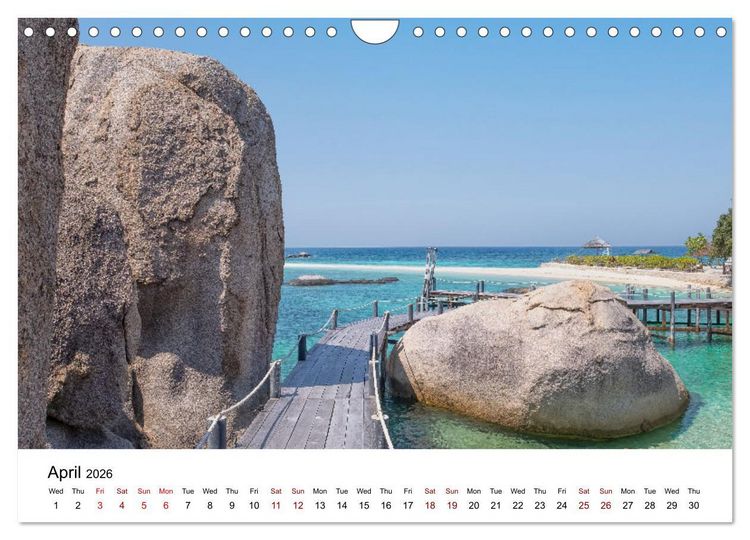 Produktbild: Destination Thailand (Wall Calendar 2026 DIN A4 landscape), CALVENDO 12 Month Wall Calendar