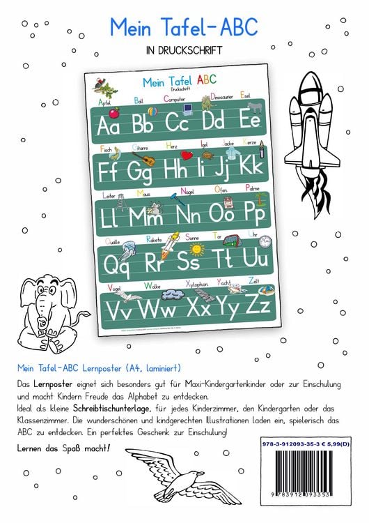 Produktbild: Mein Tafel-ABC in Druckschrift