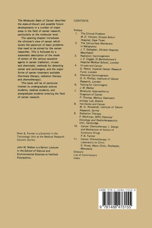 Produktbild: The Molecular Basis of Cancer