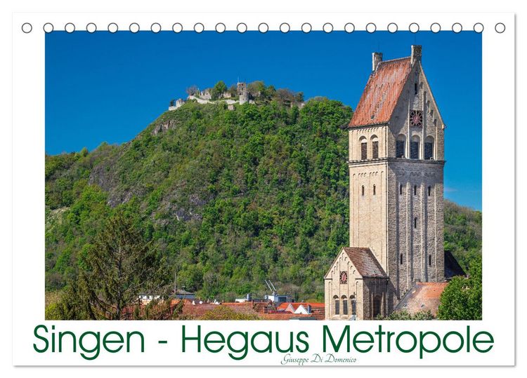 Produktbild: Singen - Hegaus Metropole (Tischkalender 2026 DIN A5 quer), CALVENDO Monatskalender