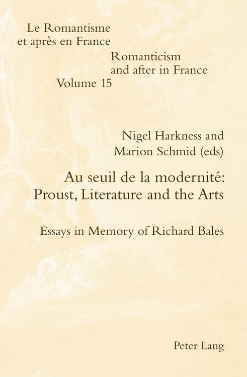 Produktbild: Au seuil de la modernit&eacute;: Proust, Literature and the Arts