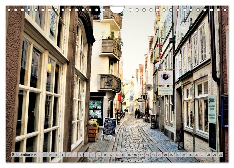 Produktbild: Hansestadt Bremen - Ein Stadtstaat an der Weser (Wandkalender 2026 DIN A4 quer), CALVENDO Monatskalender