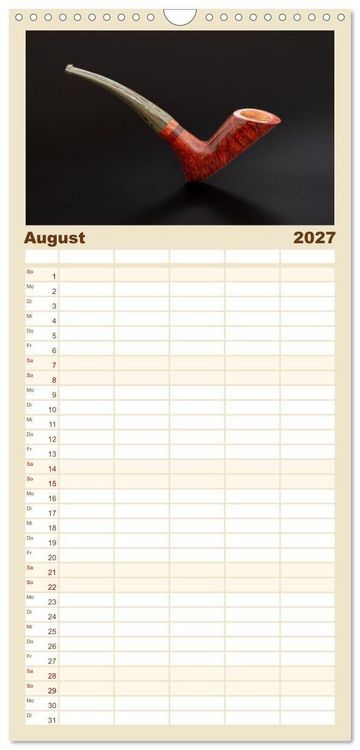 Produktbild: Familienplaner 2027 - Pfeifenwelten mit 5 Spalten (Wandkalender, 21 x 45 cm) CALVENDO