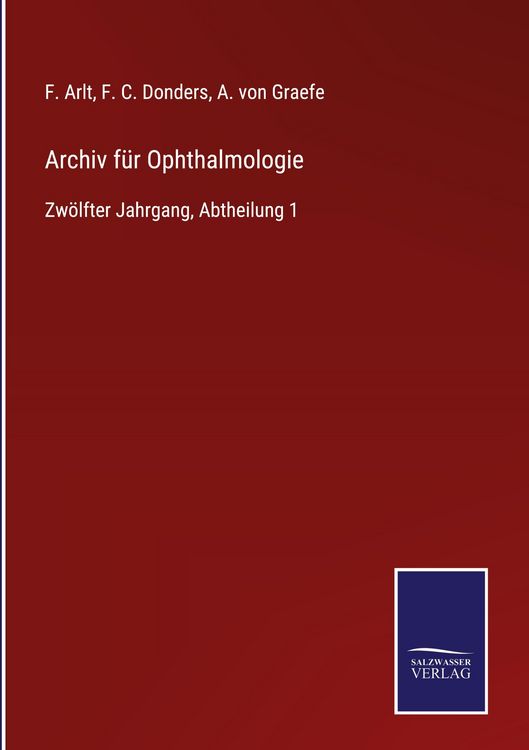 Produktbild: Archiv f&uuml;r Ophthalmologie
