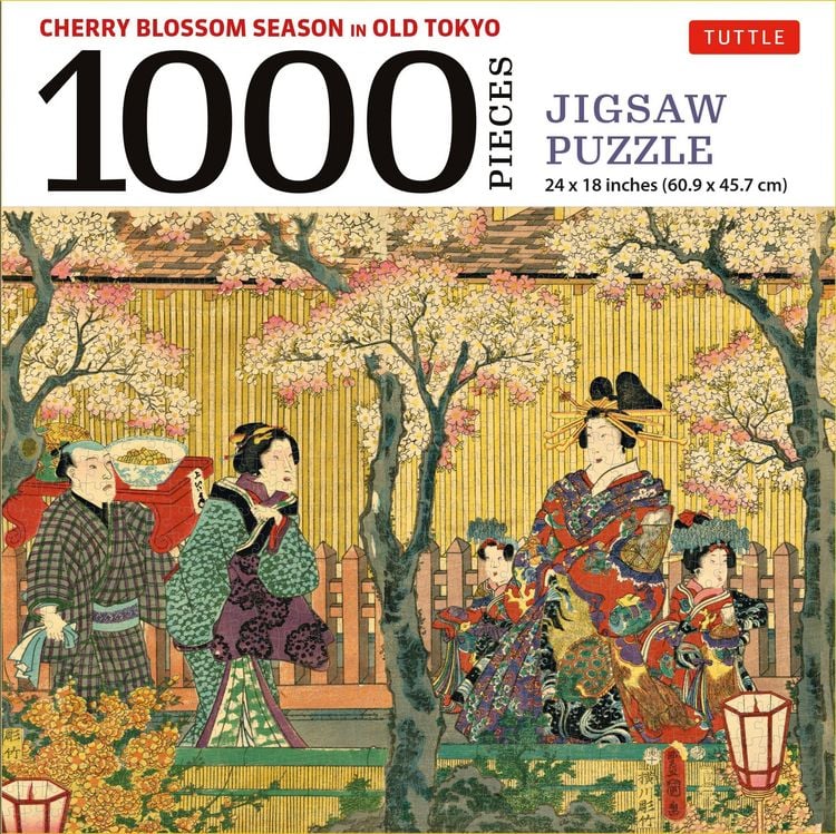 Produktbild: Cherry Blossom Season in Old Tokyo- 1000 Piece Jigsaw Puzzle