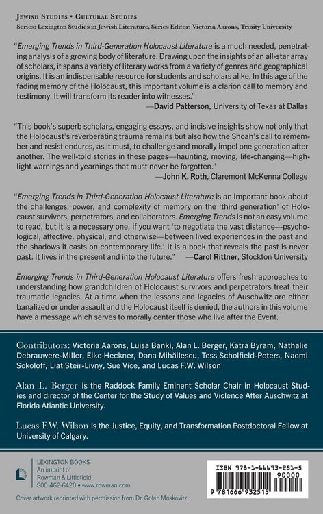 Produktbild: Emerging Trends in Third-Generation Holocaust Literature
