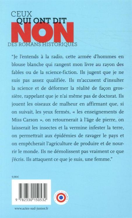 Produktbild: Rachel Carson : non &agrave; la destruction de la nature