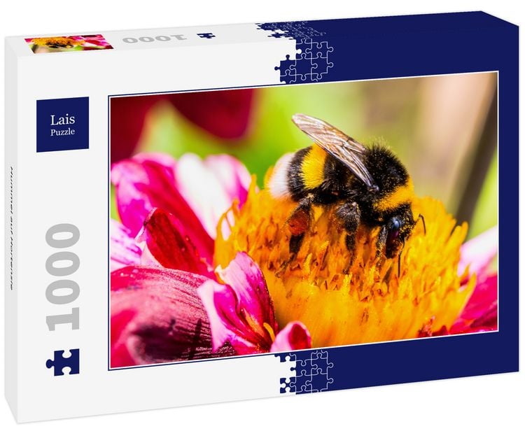 Produktbild: Lais Puzzle Hummel auf Hortensie 1000 Teile