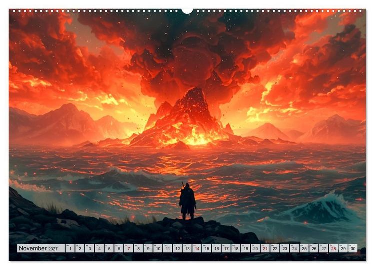 Produktbild: Ragnar&ouml;k &ndash; Die letzte Schlacht der G&ouml;tter (Wandkalender 2027 DIN A2 quer), CALVENDO Monatskalender