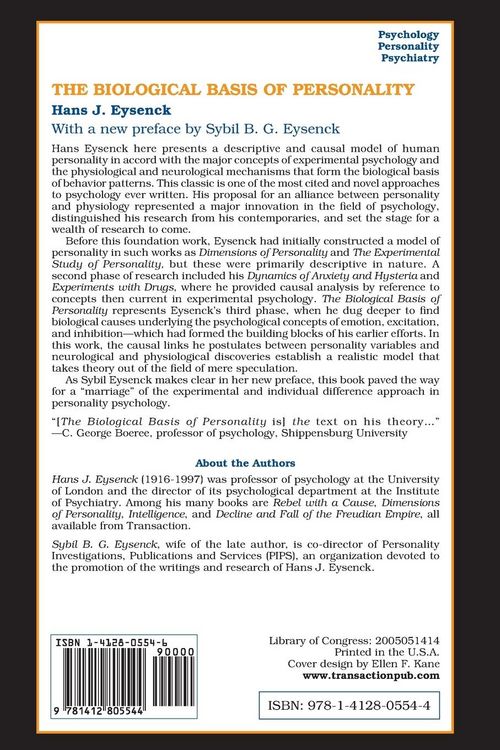 Produktbild: The Biological Basis of Personality