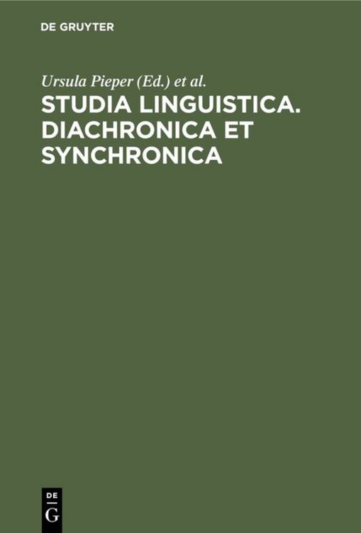 Produktbild: Studia Linguistica. Diachronica et Synchronica