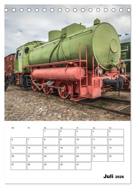 Produktbild: Klein- und Privatbahn Museum Gramzow (Tischkalender 2026 DIN A5 hoch), CALVENDO Monatskalender