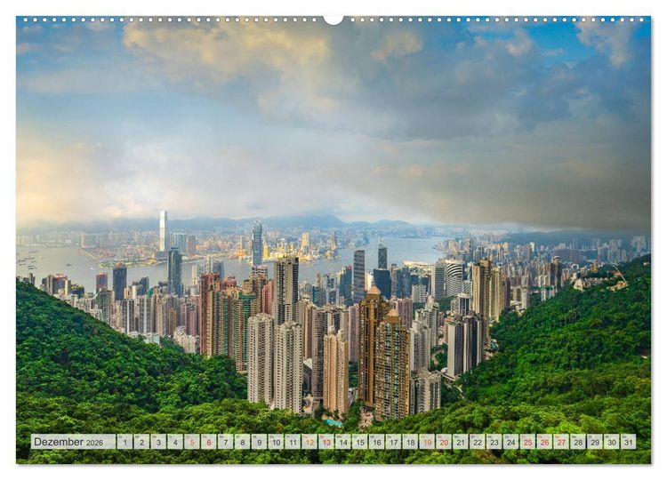 Produktbild: Hongkong Bilder einer Metropole (Wandkalender 2026 DIN A2 quer), CALVENDO Monatskalender