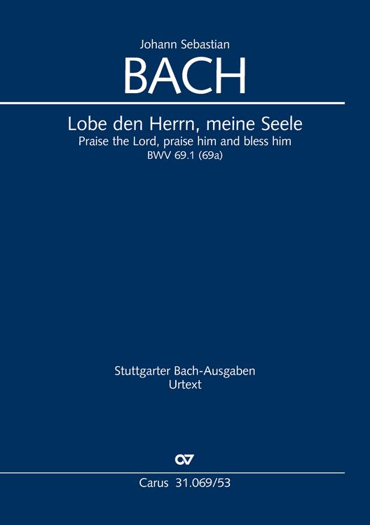 Produktbild: Lobe den Herrn, meine Seele (Klavierauszug)