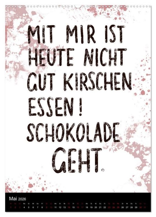 Produktbild: Und bei dir so ...? Witzige Spr&uuml;che gegen die T&uuml;cken des Alltags (hochwertiger Premium Wandkalender 2026 DIN A2 hoch), Kunstdruck in Hochglanz