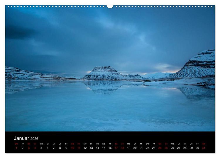 Produktbild: Island - Unber&uuml;hrte Landschaften (Wandkalender 2026 DIN A2 quer), CALVENDO Monatskalender