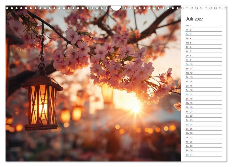 Produktbild: Japanische Kirschbl&uuml;te (Wandkalender 2027 DIN A3 quer), CALVENDO Monatskalender