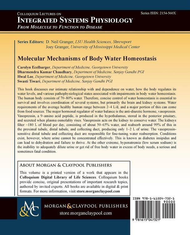 Produktbild: Molecular Mechanisms of Body Water Homeostasis