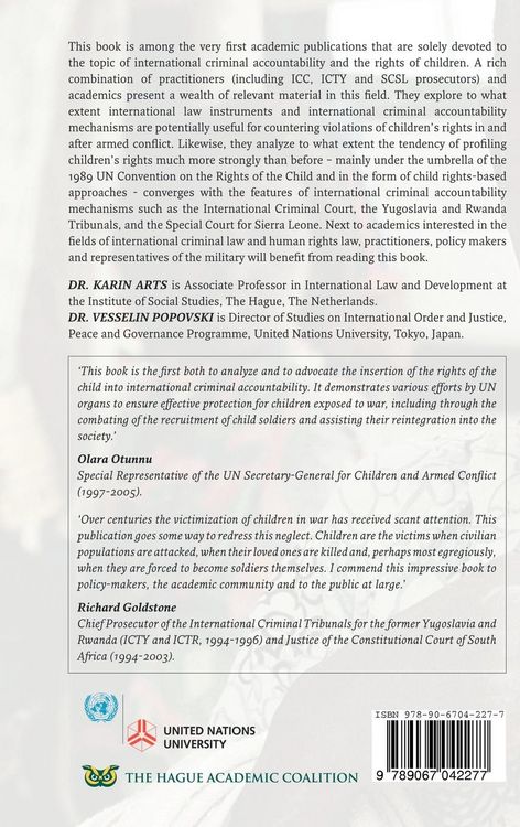 Produktbild: International Criminal Accountability and the Rights of Children