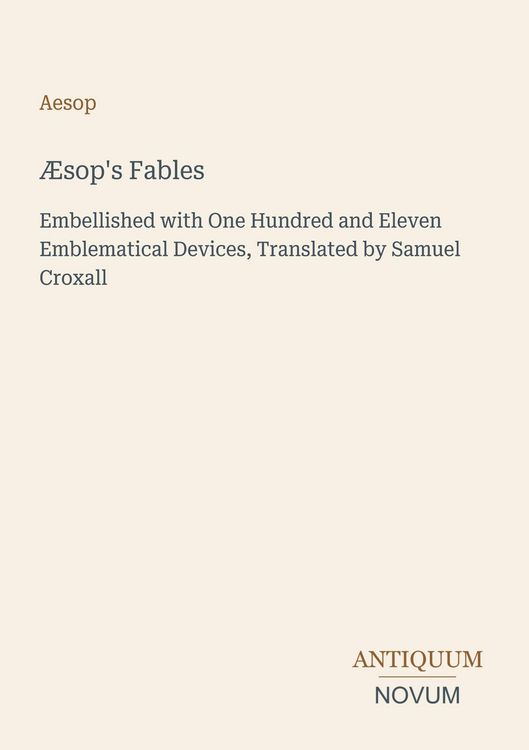 Produktbild: &AElig;sop's Fables